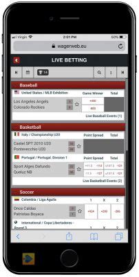 wagerweb mobile|Live Betting .